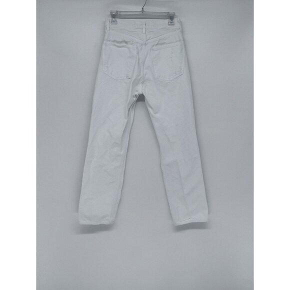 AGOLDE Jeans Womens 25 White Distressed Highrise The 90s Jean City Design Retro - Picture 4 of 13